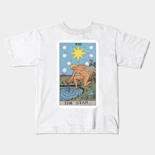 The Star, Raider Waite Tarot, Divination Tarot Kids T-Shirt